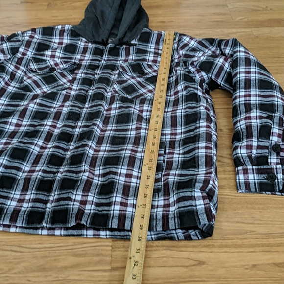 mountain ridge hooded flannel jacket